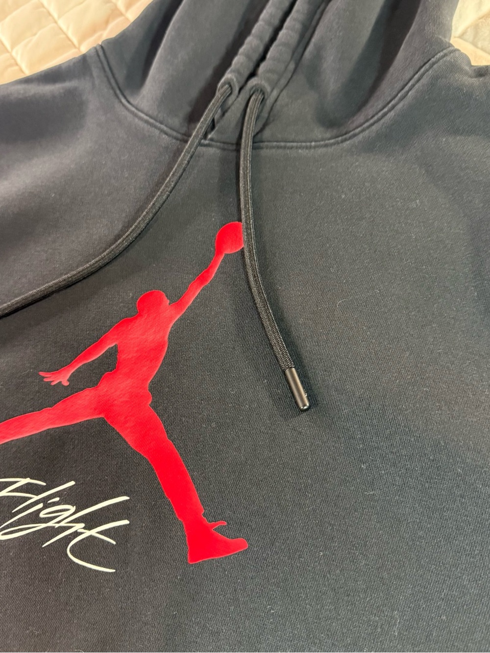 Jordan Men's Essentials Baseline Fleece Hoodie Black XL FD7545-013 Jumpman